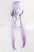 Xingwang Queen Anime Cosplay Wig Long Purple White Mixed Gradient Hair Synthetic Wigs+6 Balls+Horn+Tail