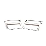2PCS Silver Steel Interior Side Air Outlet Diffuser Vent Cover Trim For BMW X5 E70 2008-2013