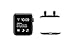 AsiaFly Necklace Pendant Compatible Apple Watch, Infinity & Double Loop Connector for Apple Watch Series 3, Series 2, Series 1 Sport & Edition - Black 42mm Double