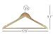 Neaties Wood Hangers 24 Pack - Grade A Wooden Hangers Bulk, Anti-Rust Swivel Hook - Non-Slip Smooth Finish - Double Notch Feature - Durable and Stylish Clothes Hangers Wood (Natural 24 Pack)