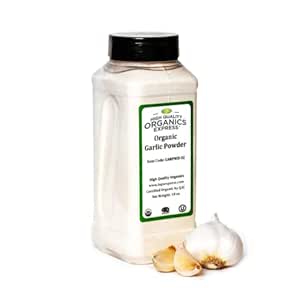 HQOExpress | Organic Garlic Powder | 18 oz. Chef Jar