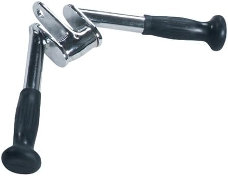 York Fitness Machine Attachment Triceps Full-Extension Chrome Bar