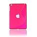TopCase iPad Mini Tablet Hot Pink S Shape TPU Soft Case Cover 16GB / 32GB / 64GB WiFi 4G with TopCase Mouse Pad