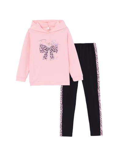 Girls Hooded Sweatshirt Leggings Set
