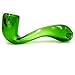 WLLP 5.5 Inch Portable Glass Craft Tube/Art Tube, Small and Beautiful/Durable,Can be Used as a Collectible.(Gemstone Green)