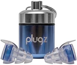 Plugz High Fidelity Ear Plugs (Pair) Noise Cancelling Safety | 21dB Protection | Shooting, Combat Arms, Construction, Sleeping | Men or Women