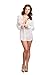 iCollection Women's Chiffon Button Down Sleep Shirt