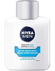 NIVEA Men Sensitive Skin Cooling After Shave Balm (100mL), Aftershave for Sensitive Skin, No Drying Alcohol, Instantly Soothes & Cools Down Skin After Shaving