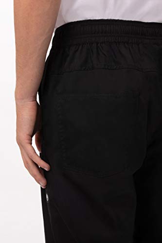 Chef Works Men's Essential Baggy Chef Pants, Black, X-Small - Thumbnail 5
