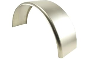 TRAILER-FENDERS.COM 32x10-3/4 Smooth Aluminum Single Axle Round Trailer Side Flare (One Pack)
