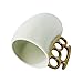 USA STAR Friendly Porcelain Cup Knuckle Duster Mug Fist Mug Novelty Gifts Bar Mugs Tricky Tum, Coffee Milk White Ceramic Cup Cool Gift
