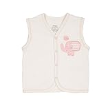 Pamuku Baby Girls' Organic Vest 3-6 Months Ivory