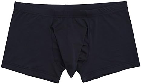 Huiqxiy Men 's Underwear Sexy Temptation Separation Ice Silk Short Boxer Brief Translucent JJ Sets