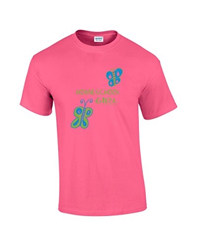 Homeschool Girl T-Shirt Youth S Neon Pink