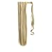 Ponytail Extension Wrap Around 18″ 24″ Synthetic Drawstring Hair Piece Clip in Hair extensions Bleach Blondethumb 1