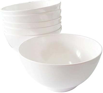 White Melamine Sauce / Dessert / Prep Bowls , Set of 6 , W: 4 Inches x H: 2 Inches