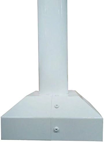 Espero D-3" Lamp Post Base Decoration Cover for Outdoor Street/Yard/Park Linghting L7.9 xW7.9 White