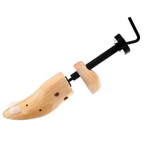 PiggiesC Unisex Women Men Wooden Adjustable 2-Way Shoe Stretcher Expander Shaper Tree M