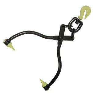 Timber Tuff TMW-02SS 20 Inch Swivel Grab Skidding Tongs, Black
