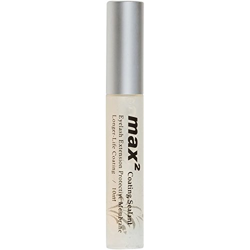 Coating Sealant for Eyelash Extensions by Max2"Longer Life" | Color - Clear | Size - 10ml | After Care Formulated for Lash Extensions