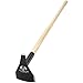 Rogue Hoe 5.5 Inch Steel Triangle Blade Fire Line Hoe with Ash Wood Handle