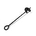 King Canopy 10-Piece Ground Anchor Kit,15-inch Steel Powder Coated, Auger Style w/100 feet of Rope, Black, A10200