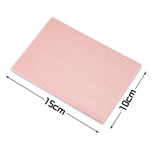 Hslife 6 Pack Pale Pink Rubber Stamp Carving Blocks Rubber Carved Brick for DIY Craft Project(Size:4" x 6")