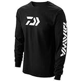 Daiwa 64052103 Vector Print Long Sleeve T-Shirt Black, Large