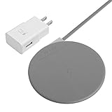 Wireless Charger, BFEIZHU 10W Fast Wireless Charging Pad for iPhone X / 8/8 Plus/Samsung Galaxy S5 /S6 / Note 3 and All Qi-Enabled Phones (QC2.0 Adapter Included) (Gray)
