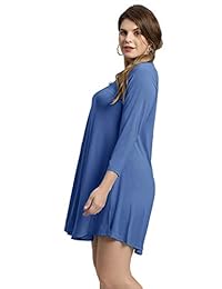 Vestidos sueltos con cuello redondo y manga larga suelta de 3 4 para mujer LARACE