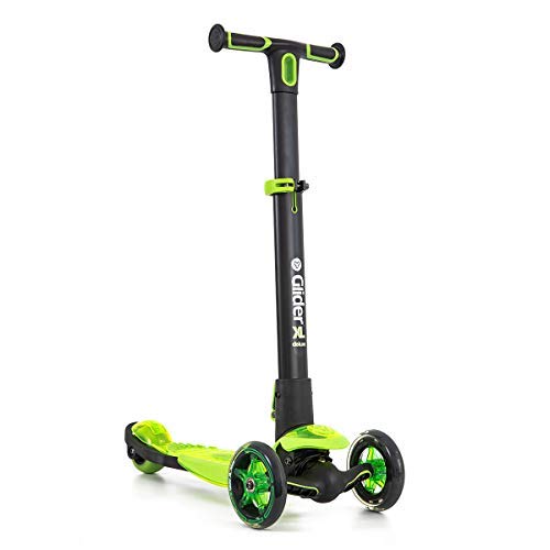 Yvolution Y Glider XL Deluxe Black/Green in Oman Whizz Scooters