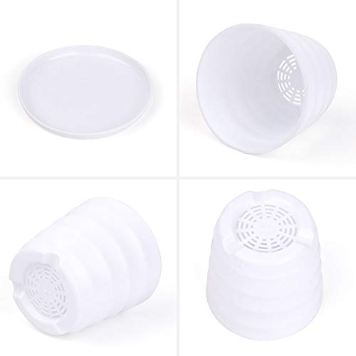 EKNOW Flower Pots, Indoor Plant Pots Set of 12, Planter Pots with