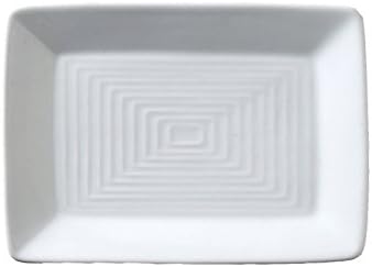 Vertex China ARG-R7 Signature Rectangle Plate (Embossed), 7-1/4" x 5-1/4", Porcelain White (Pack of 36)