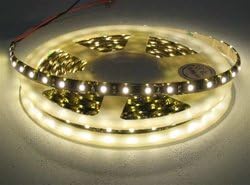 Warm White LED Ribbon Strips-12v, Warm White, WP, Black PCB, 5 Meter