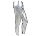 YiZYiF Fashion Men's Faux Leather PVC Trousers Night Club Dance Slim Long Pants Sliver Medium