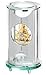 Seiko Mantel Clock Silver-Tone Metal and Glass Case Skeleton Movement