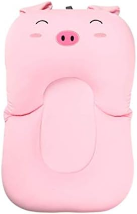 DEBRIS TIME Soft Baby Bath Pillow Pad Infant Lounger Air Cushion Floating Bather Bathtub Pad (Pink Pig)