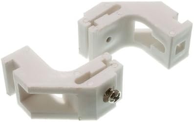 Curtain Rail Glide Track Bracket To Fit Drape Silver White Pack