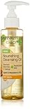 Garnier Skin and Hair Care Clean Plus Nourishing Cleansing Oil for Dry Skin 4.2 oz. (Pack of 3)