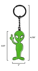 Naughty Alien Keychain - Alien with Middle Finger