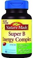 (2 Pack)-Nature Made Super B Energy Complex, 60 Softgels each.