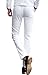 MOGU Mens 3 Piece White Dress Suit Set Size 32 Blazer with 30 Waist Pants