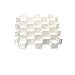 Onerbuy 8pcs DIY Honeycomb Closet Organizer Drawer Dividers Plastic Partition Cabinet Clapboard Storage Boxes for Underwear Socks Bras Ties Belts Scarves and Makeup(White)