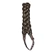DIGUAN 5 Strands Synthetic Hair Braided Headband Classic Chunky Wide Plaited Braids Elastic Stretch Hairpiece Women Girl Beauty accessory, 56g (#Copper Brown)