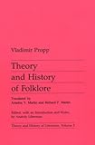 Theory and History of Folklore (Theory and History of Literature)