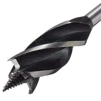 Generic Four Slot Four Blade Wood Working Auger Drill Bit 10Mm Hex Shank Bore Hole Twist Drill Bit