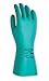 Ansell 37-185-9 Size 9 18" 22 Mil Green Sol-Vex Unlined Nitrile Gloves Sandpatch Finish