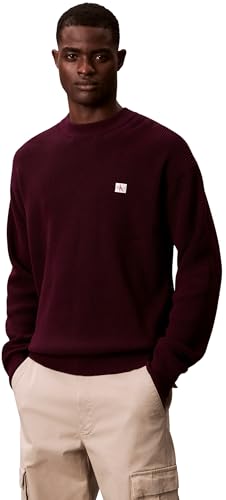 Jersey Hombre Cotton Waffle con Cuello Redondo, Morado (Passion Plum), M