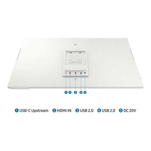 SAMSUNG 32-Inch M8 (M80D) Series 4K UHD Smart Monitor with Streaming TV, Speakers, HDR10+, AI Upscaling, USB-C, Ergonomic Stand, SlimFit Camera, Gaming Hub, LS32DM801UNXZA, 2024