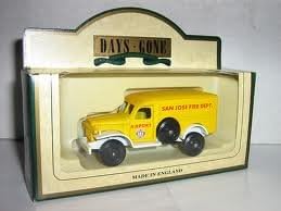 1942 DODGE 4x4 Diecast Truck AIRPORT SAN JOSE FIRE DEPARTMENT Made in England (3 1/2 Inches)